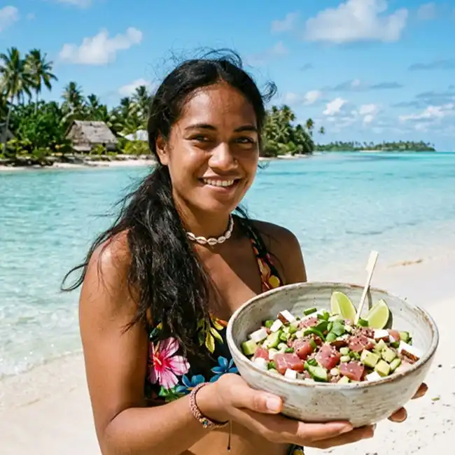 Fresh Coconut Tuna Bites – (30-Minute) appetizer recipe from Kiribati