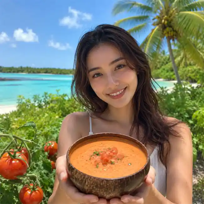 Tropical Tomato Coconut Sauce – Weeknight sauce recipe from Kiribati