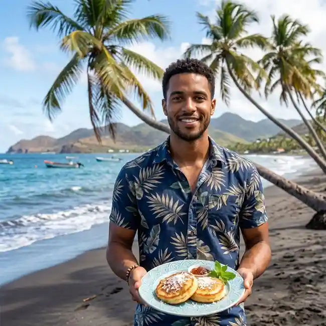 Kittitian Style Baked Coconut Johnny Cakes – Keto bread recipe from Saint Kitts and Nevis