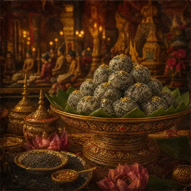 Khao Nom Kuu – royal court side-bites snack recipe from Laos