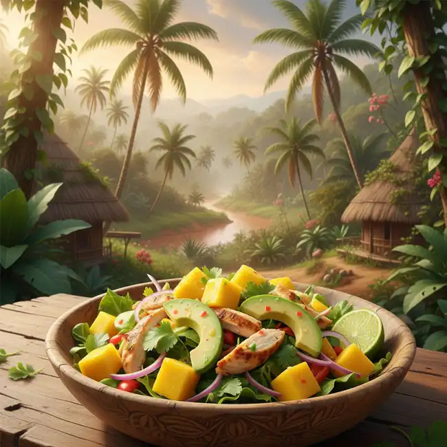 Mango Avocado Tropical Salad – Easy salad recipe from Congo