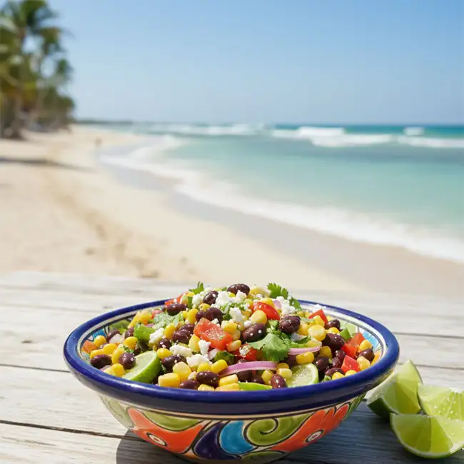 Black Bean and Corn Salad – Dinner salad recipe from Mexico
