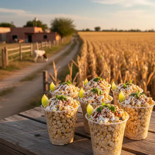 Mexican Street Corn Cups – Dinner appetizer recipe from Mexico