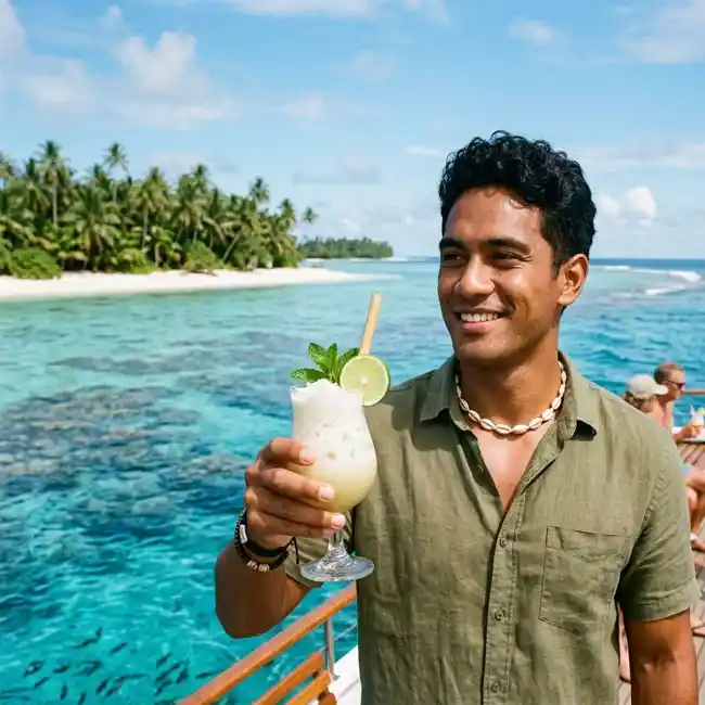 Chilled Coconut Lime Cooler – Budget-Friendly drink recipe from Micronesia