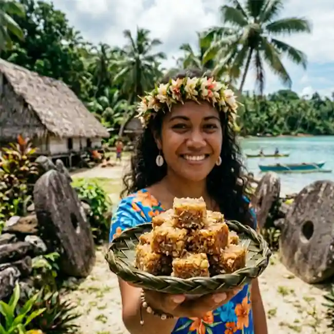 Coconut Banana Pone Bites – Budget-Friendly appetizer recipe from Micronesia