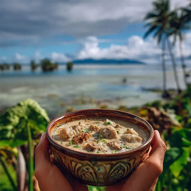 Hearty Taro and Coconut Stew – Under $5 main dish recipe from Micronesia