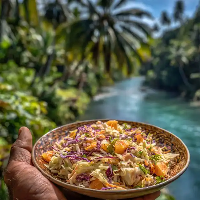 Island-Style Cabbage and Citrus Slaw – Under $5 salad recipe from Micronesia