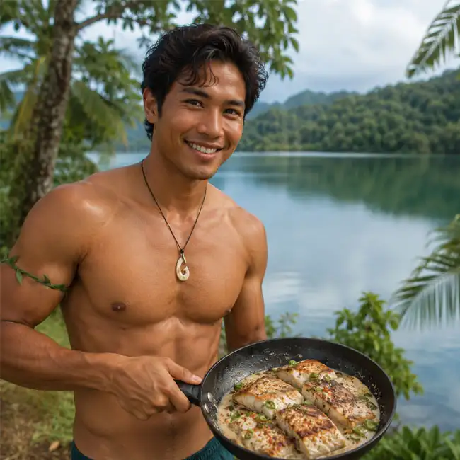 Pan-Seared Fish with Coconut Glaze – Affordable main dish recipe from Micronesia