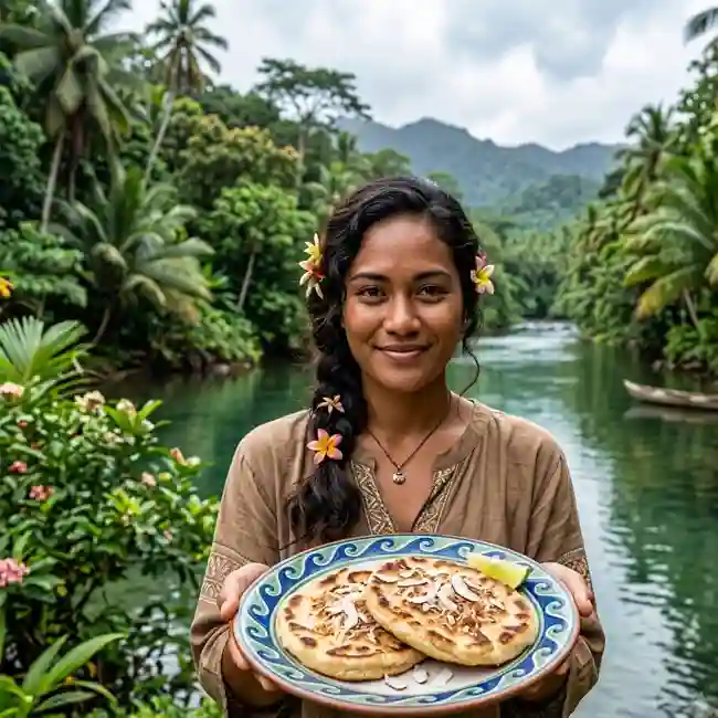 Traditional Coconut Flatbread – Budget-Friendly bread recipe from Micronesia