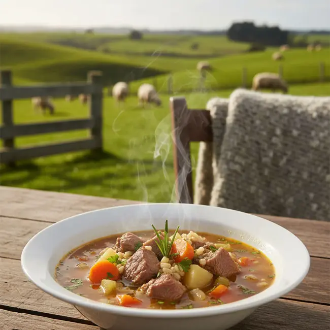 Hearty Roast Lamb & Barley Soup – Tasty soup recipe from New Zealand