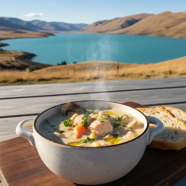 The Iconic New Zealand Seafood Chowder – Flavorful soup recipe from New Zealand