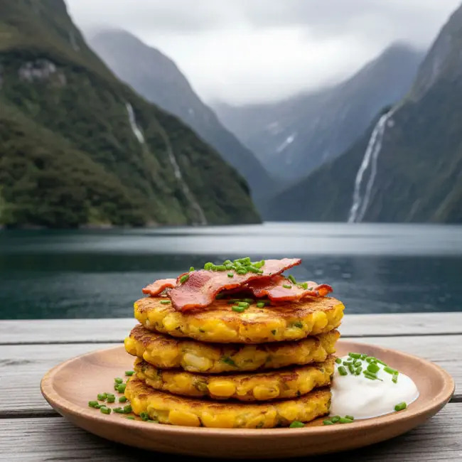 Traditional Kiwi Corn Fritters – Tasty appetizer recipe from New Zealand