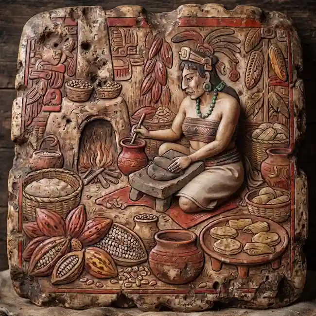 Olmec-Inspired Sweet Cacao Pod and Maize Hearth Cakes – wild earth sweets and foraged bites recipe from Olmec