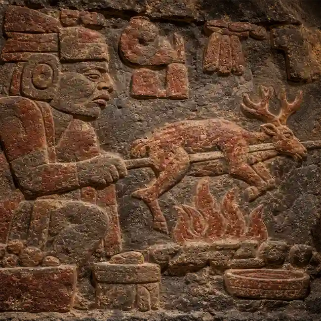 Olmec Sacred Flame - Warrior's Fire-Roasted Venison – hearth-roasted mains recipe from Olmec