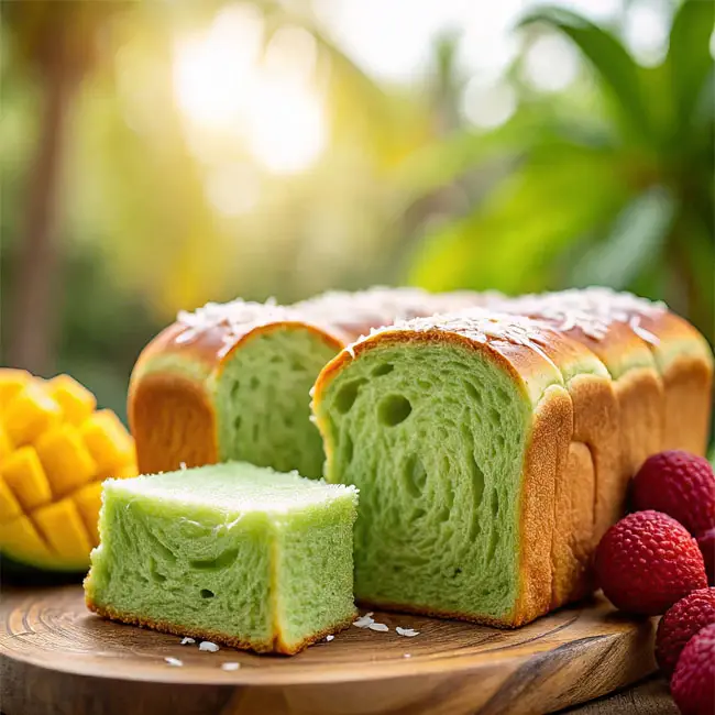 Pandan Coconut Bread – Original bread recipe from Thai