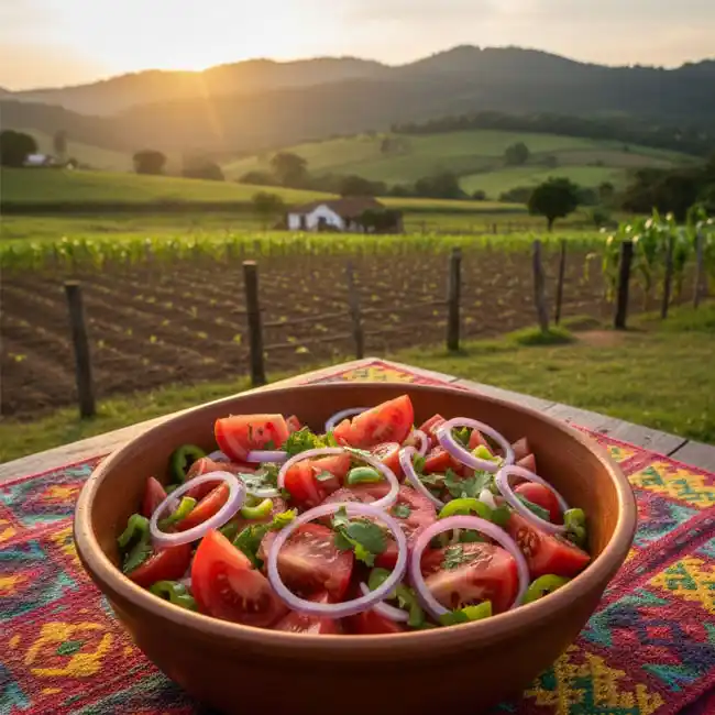 Fresh Tomato & Onion Paraguayan Salad – Healthy salad recipe from Paraguay
