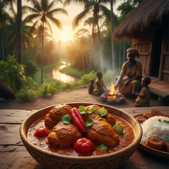 Poulet Nyembwe – Easy main dish recipe from Gabon