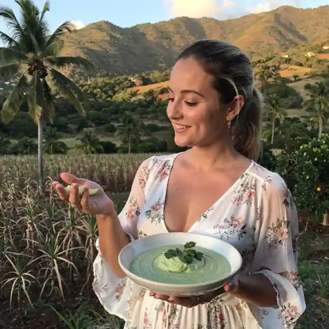 Creamy Island Avocado & Cilantro Dipping Sauce – Sugar-Free sauce recipe from Saint Kitts and Nevis