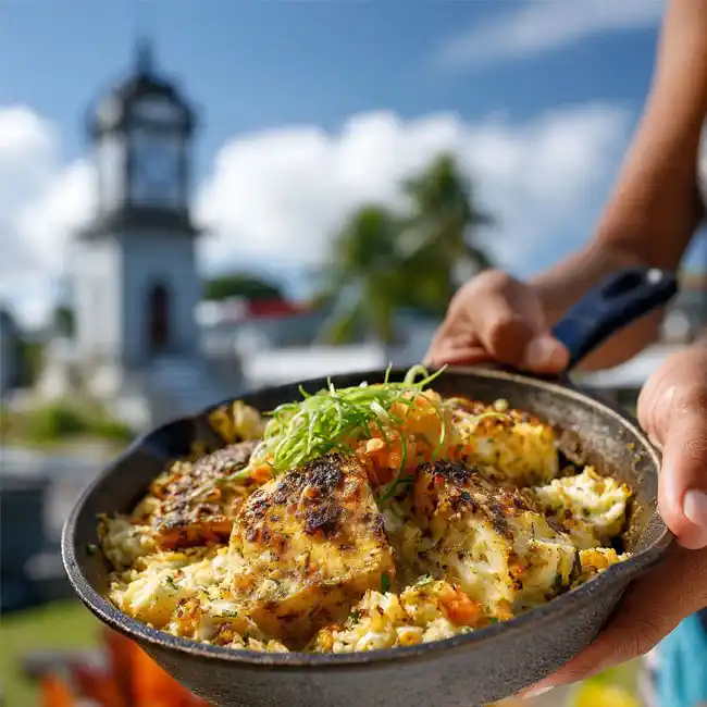 Coconut Fish Bake – Celebration main dish recipe from Samoa
