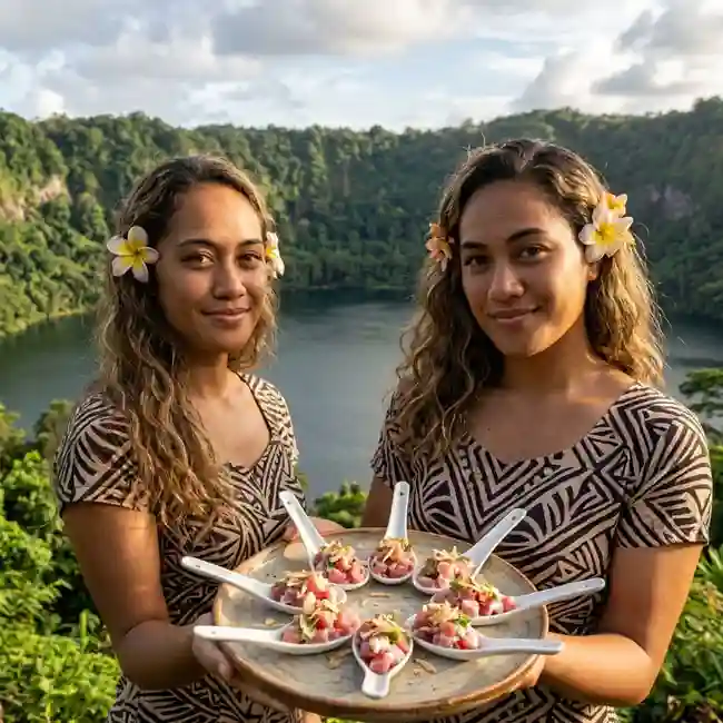 Oka Iʻa Spoons – Festive appetizer recipe from Samoa