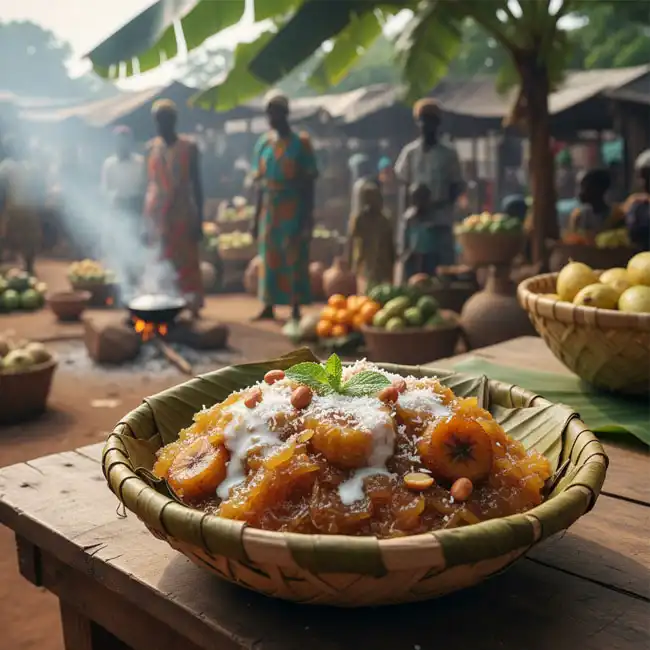 Simplified Cassava Pudding – Quick dessert recipe from Congo
