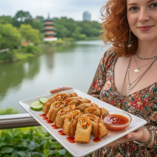 Fried Spring Rolls with Sweet Sauce – Under $5 snack recipe from Singapore