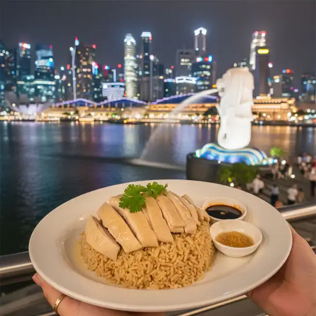 Hainanese Chicken Rice – Budget-friendly main dish recipe from Singapore