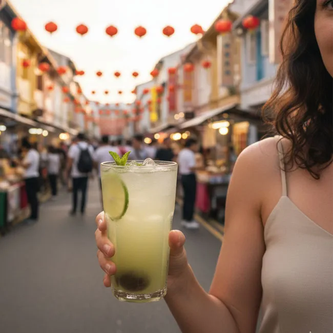 Lime Juice with Salted Plum – Under $5 drink recipe from Singapore