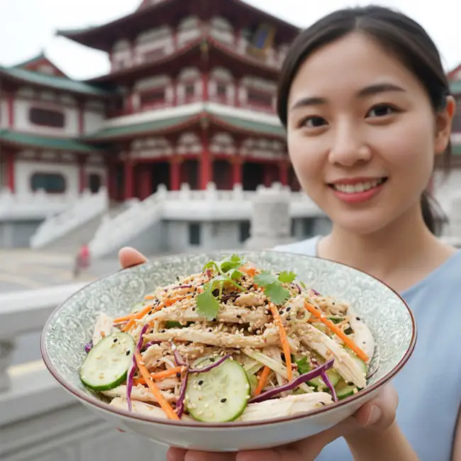 Shredded Chicken Sesame Salad – Affordable salad recipe from Singapore