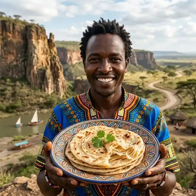Soft Layered Kenyan Chapati – Seasonal bread recipe from Kenya
