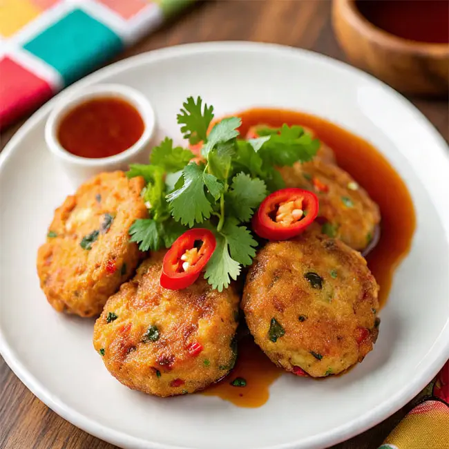 Spicy Thai Fish Cakes – Original appetizer recipe from Thai