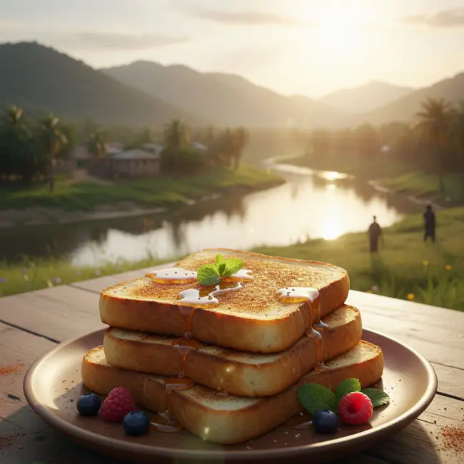 Sweet Tapalapa Toast with Cinnamon & Honey – Quick dessert recipe from Gambia