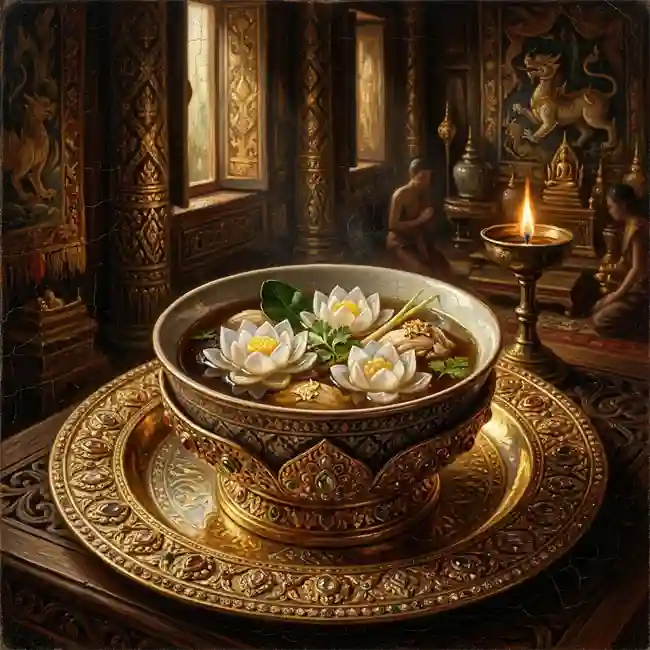 Crystal Lotus Royal Chicken Broth – royal court broths soup recipe from Thailand