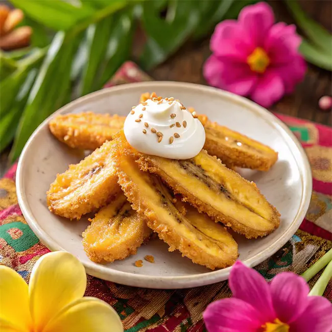 Thai Fried Bananas – Authentic snack recipe from Thai