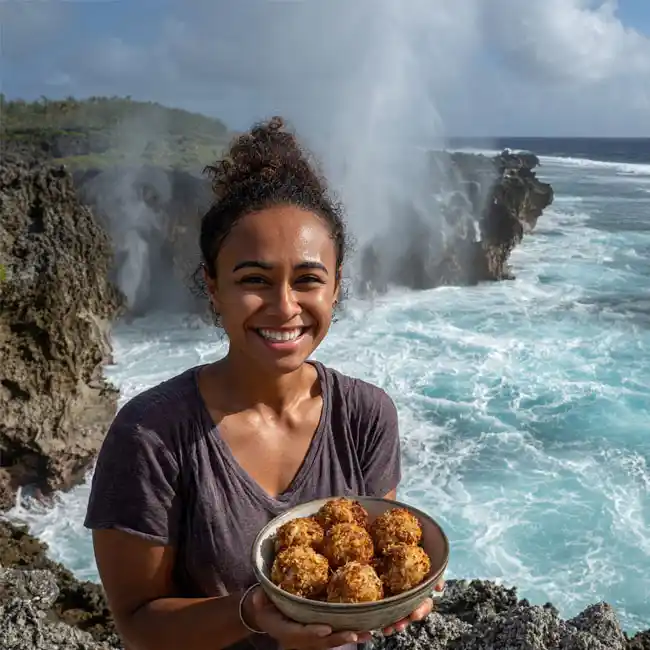Kele Talo Baked Coconut Taro Cakes – Fitness dessert recipe from Tonga