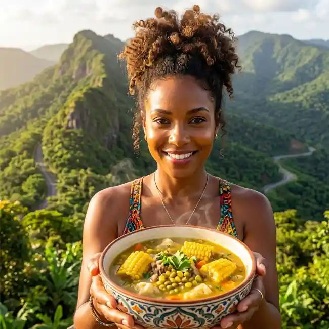 Traditional Trinidad Corn Soup – Budget-Friendly soup recipe from Trinidad and Tobago