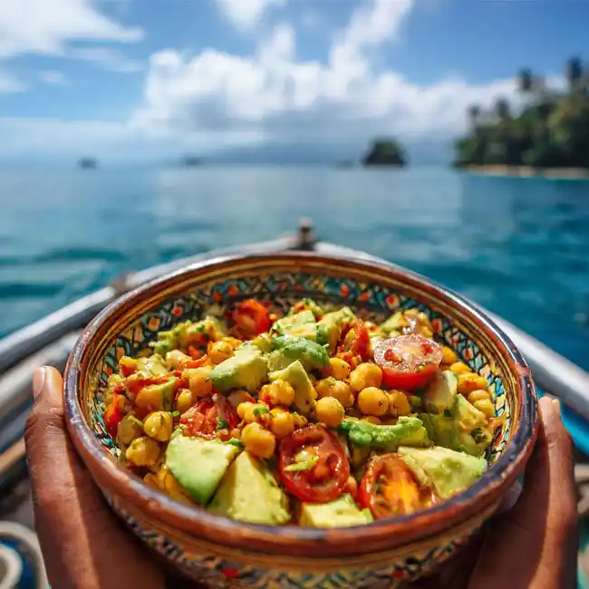 Caribbean Chickpea and Avocado Salad – Under $5 salad recipe from Trinidad and Tobago