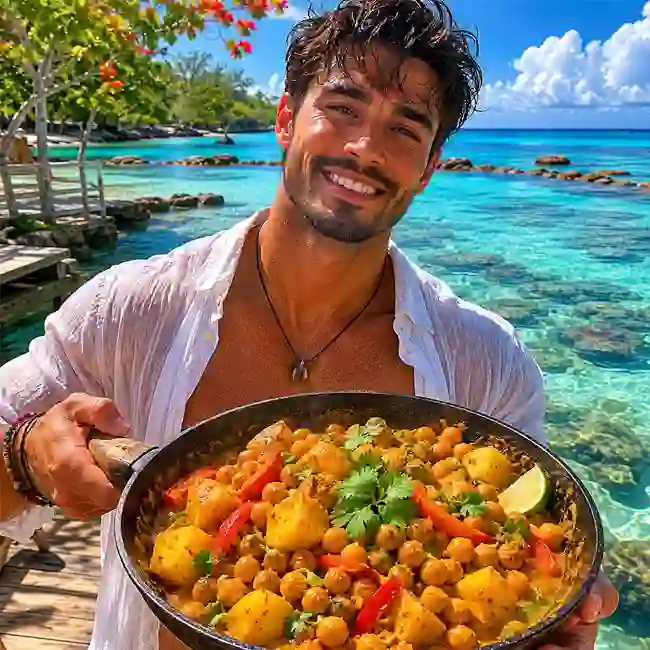 One-Pan Trini Curried Chickpeas and Potatoes – Affordable main dish recipe from Trinidad and Tobago