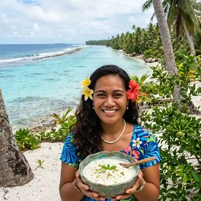 Creamy Coconut Lime Drizzle – Keto sauce recipe from Tuvalu