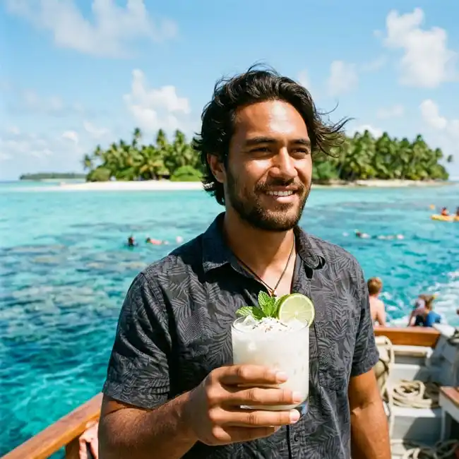 Fresh Coconut Lime Cooler – Keto drink recipe from Tuvalu