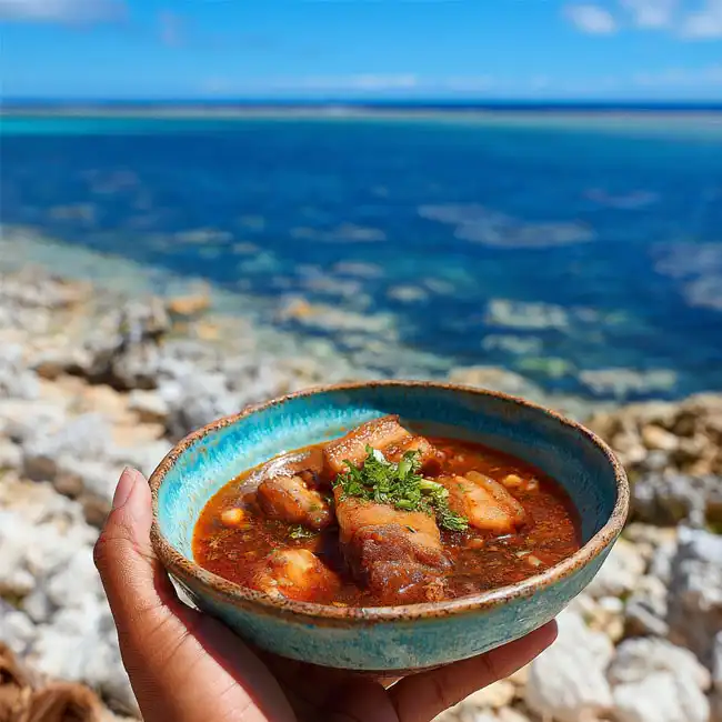 Spicy Island Pork Belly Broth – Sugar-Free soup recipe from Tuvalu