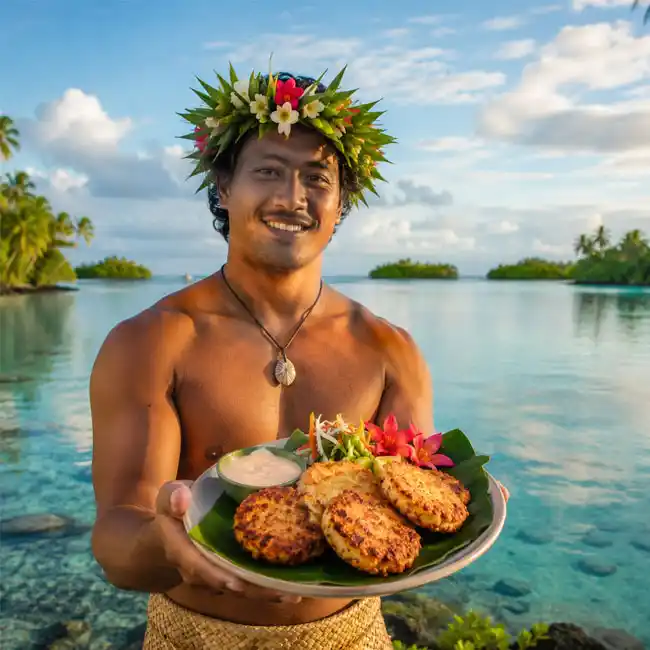 Tuvaluan Coconut Fish Cakes – Low-Carb appetizer recipe from Tuvalu