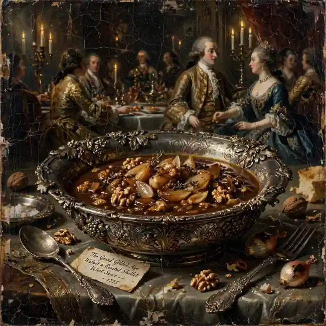 The Grand Gilded Age Walnut & Roasted Shallot Velvet Sauce – signature royal sauces recipe from USA