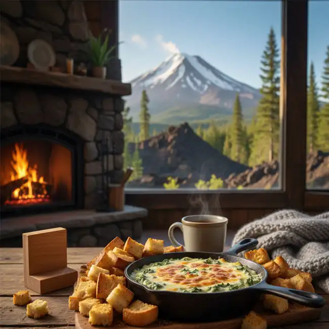 Warm & Cheesy Spinach Dip – Dinner appetizer recipe from USA