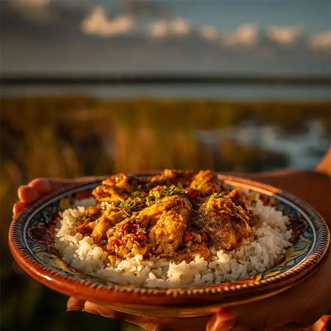 Pollo Guisado con Arroz – Fast main dish recipe from Venezuela